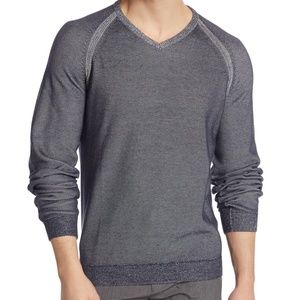 Taylor Vintage Reversible V Neck Sweater Pullover